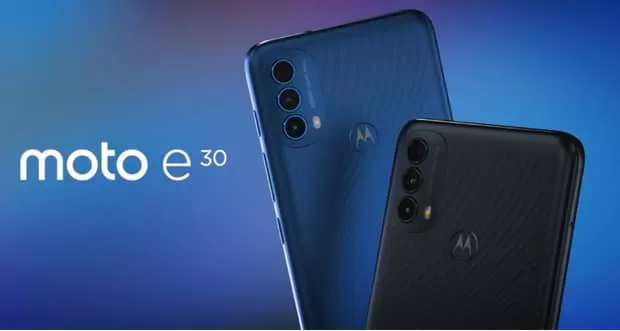 معرفی موتورولا موتو E30 با نمایشگر ۶.۵ اینچی